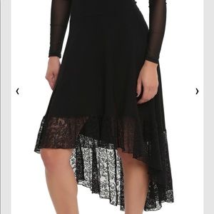 Tripp high low black skirt.